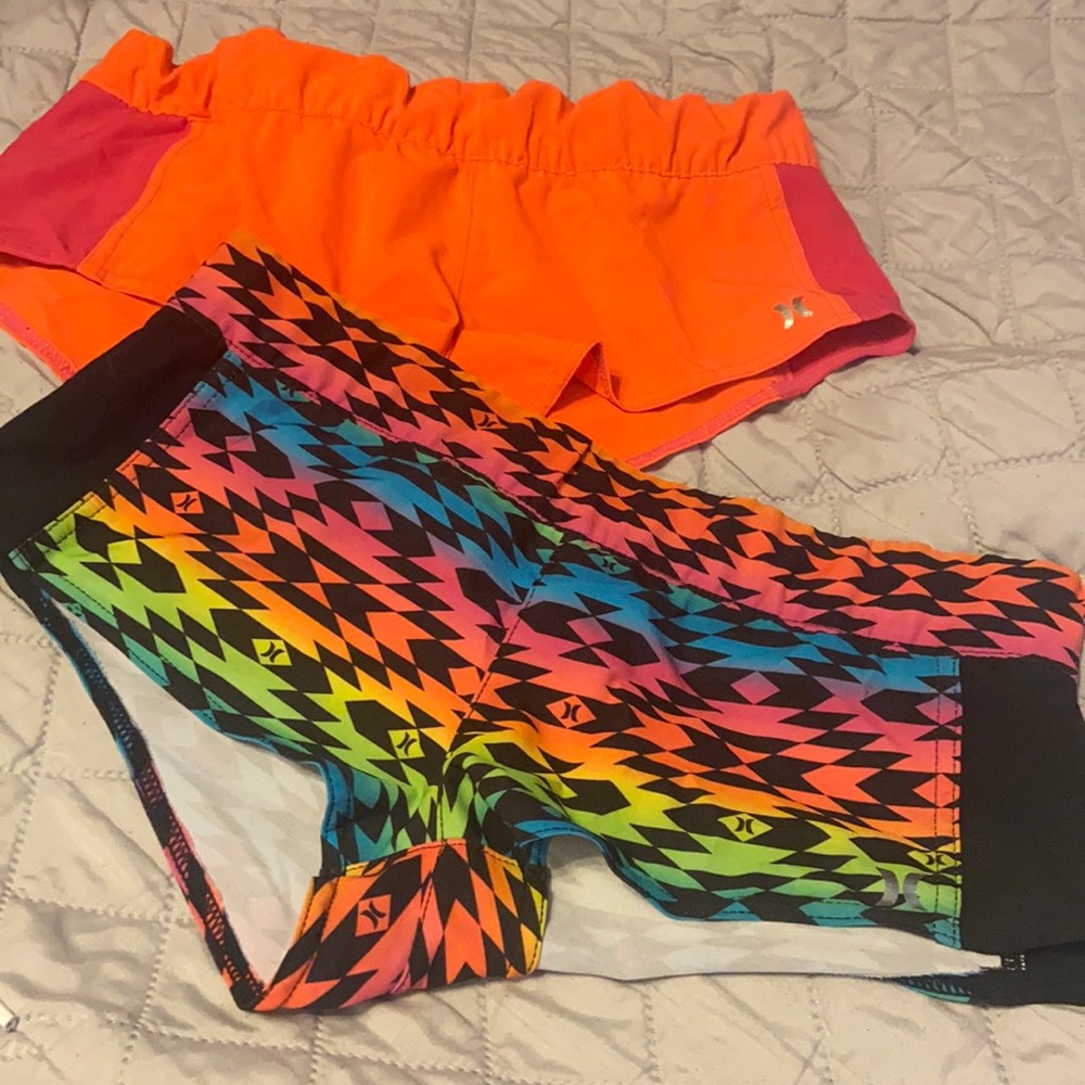 2 Hurley phantom swim shorts